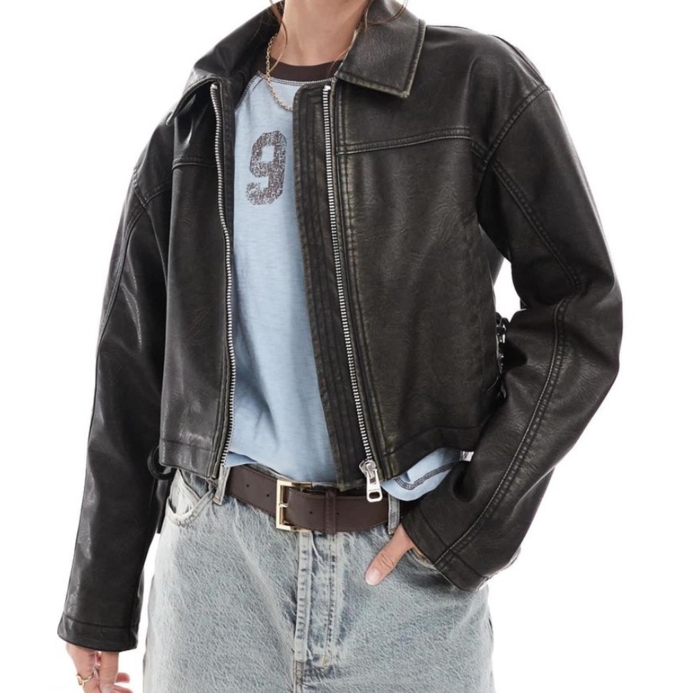 Pull & Bear faux leather jacket